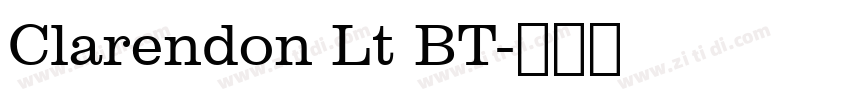 Clarendon Lt BT字体转换